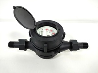 Haute qualité 1/2 pouces DN 15mm noir Type sec compteur d'eau en plastique IP68 Protection classe prix usine