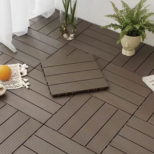 HFBH fabbrica a basso prezzo WPC impermeabile Patio esterno decorativo piastrelle fai da te ponte ad incastro piastrelle - Product Image 3