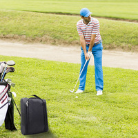 Bolsa Impermeable de Nailon para Zapatos de Golf con Malla Transpirable, Almacenamiento Portátil para Calzado Deportivo, Organizador de Tees y Pelotas para Actividades al Aire Libre