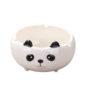 GZYSL - Juego de Ceniceros de Cerámica con Forma de Panda 3D, Bonitos, Portátiles, Ecológicos, Modernos y de Lujo, Redondos y Personalizables para Niñas, Niños, Mujeres y Hombres - Product Image 4