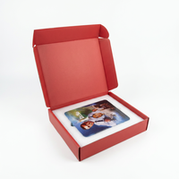 Boîte d'expédition pliable en carton ondulé personnalisée, imprimée en couleur, avec insert en carton, durable, pour le commerce électronique, portable et réutilisable