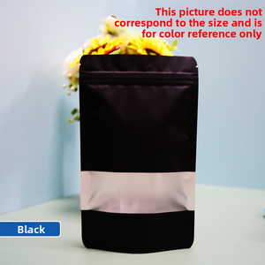 Túi kim loại màu với cửa sổ niêm phong Kẹo đóng gói snack cho các loại hạt trà đứng lên dây kéo - Product Image 6