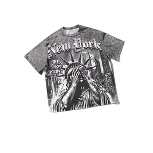 Camiseta de manga corta para hombre con estampado 3D de ojos falsos de Vision, poliéster transpirable, cuello redondo, moda urbana - Product Image 5