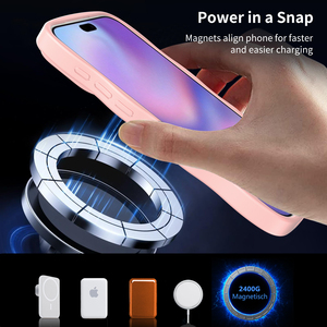 Custodia per <span class=keywords><strong>iPhone</strong></span> 17 <span class=keywords><strong>Pro</strong></span> <span class=keywords><strong>Max</strong></span> con Motivi Ondulati Magnetici, Cover Opaca in TPU+PC per <span class=keywords><strong>iPhone</strong></span> 16 15 14 <span class=keywords><strong>13</strong></span> 12 <span class=keywords><strong>Pro</strong></span> <span class=keywords><strong>Max</strong></span>, <span class=keywords><strong>Rosa</strong></span> - Product Image 4