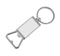 Boîte individuelle emballant des blancs portatifs de porte-clés d'ouvre-bouteille en métal de sublimation