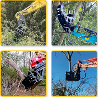 Cisaille à souches MONDE pour excavatrice, pour couper les racines de arbres tenaces