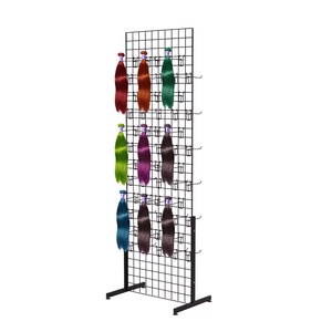 Tùy Chỉnh Cửa Hàng Kim Loại Dây Lưới Hiển Thị Đứng Tóc Giả Con Người Bện Tóc Bó Mẫu Phụ Kiện Treo Móc Lưới Bảng Điều Chỉnh Hiển Thị Giá - Product Image 1