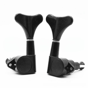 Clavijas de Afinación Selladas para <span class=keywords><strong>Bajo</strong></span> Eléctrico de <span class=keywords><strong>5</strong></span> <span class=keywords><strong>Cuerdas</strong></span>, Aleación de Zinc, 3R2L, Negro Cromado Plateado, Venta al por Mayor de Afinadores para <span class=keywords><strong>Bajo</strong></span> - Product Image 2