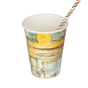 High speed machine production disposable take away ice cream single wall coffee paper cup