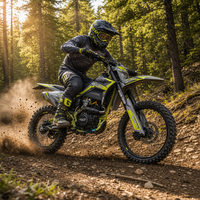 Moto tout-terrain CQR CB350 350cc, moto de cross, moto de course enduro haute vitesse avec roue avant de 21 pouces pour adultes