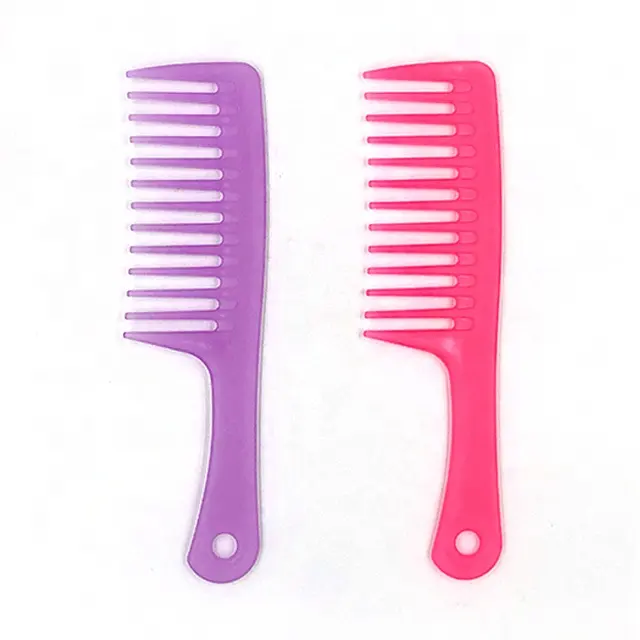 New Promotion shenzhen heating Hot Style Barber Comb Custom Logo Hair Combs women Detangling Wide Tooth Comb