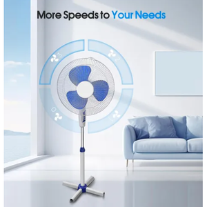 Ventola a piedistallo a 16 3 pale con telecomando a 3 velocità con supporto elettrico per raffreddamento ad aria 12V Box installazione spina - Product Image 5