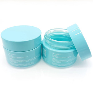 Envase de Lujo para Lociones Cosméticas de 50g, Frascos de Vidrio Esmerilado Negros para Cremas Faciales - Product Image 3