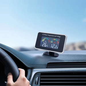 Prix <span class=keywords><strong>d</strong></span>'usine - Voltmètre numérique LCD pour <span class=keywords><strong>voiture</strong></span> + thermomètre de température de l'<span class=keywords><strong>eau</strong></span> 2 en 1 avec capteur de 10 mm 12V24V - Product Image 3