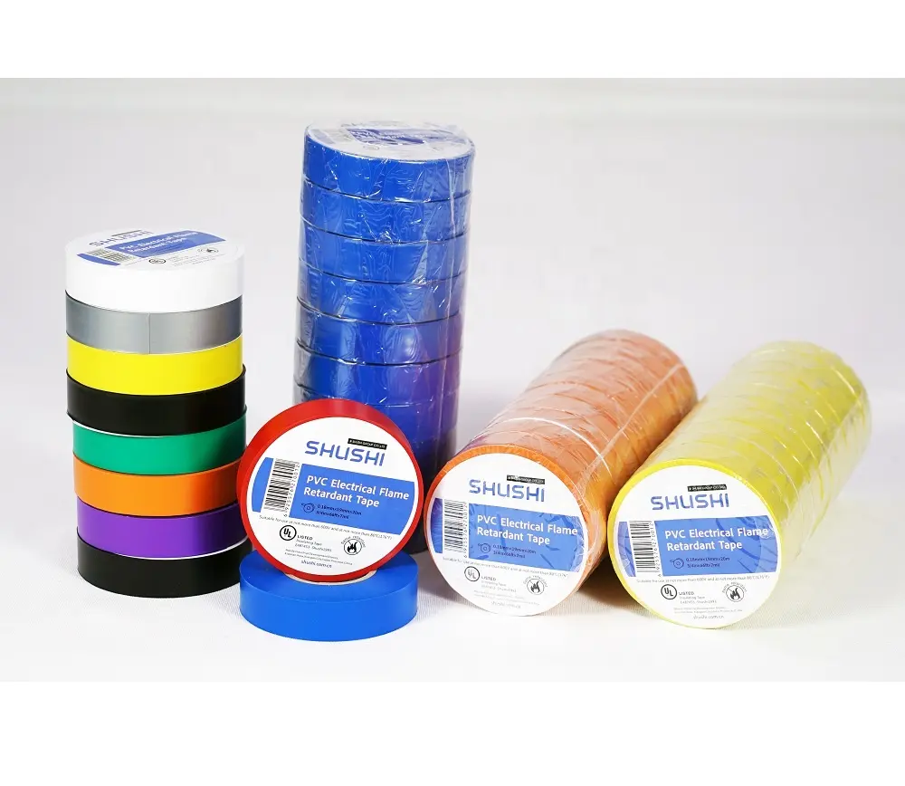 Ul Goedgekeurd Pvc Elektrische Tape 7 Mil Dikke 3/4in Breed 60 Ft Lengte