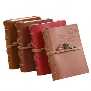 A5 Custom Business Notebook with PU Leather Cover Journal Gifts Fabric PVC LOGO Printed Craft Paper Novelty Office Gift - Product Image 4
