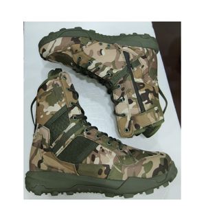 Bottes tactiques de combat TSB4 CP camouflage légères, nouvelle collection Coyote, 8 pouces, fermeture éclair latérale, en daim, pour la randonnée en extérieur, style allemand - Product Image 2
