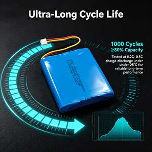 Batterie lithium-ion 3.7V 7.4V 11.1V 14.8V, batterie Lipo 5200mAh 5000mAh 5500mAh, batterie Li-ion personnalisée avec différentes capacités et dimensions - Product Image 5