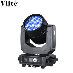 Iluminación de Escenario LED de 7x40W, Cabezales Móviles con Zoom Wash, DJ RGBW, Emisión de Color, Cuerpo de Aluminio y PC, Modo de Control DMX512, 300W, 12/18 Canales - Product Image 1