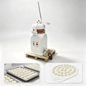 Macchina Commerciale Semi-Automatica per Tagliare e Arrotondare Impasti, per Ravioli, Pizza, Panini al Vapore, <span class=keywords><strong>Simit</strong></span>, Bagel, Scone, Brioche - Product Image 1