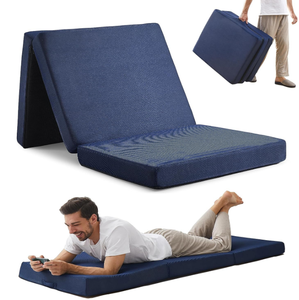 Xách Tay Nệm Máy Có Thể Giặt Lưới Bìa Thoáng Khí Cot Kích Thước Có Thể Gập Lại Sàn Nệm Topper Bọt Trifold Nệm - Product Image 1