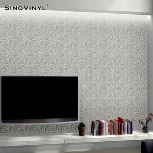 SINOVINYL-papel tapiz impermeable de alta calidad, Adhesivo de Material PVC, diseño de tienda de madera, decoración