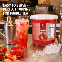 Fournisseur de Bubble Tea, Usine Source, Marque Internationale Dayou, 3 kg de Perles Éclatantes à la Fraise pour les Boutiques de Thé au Lait