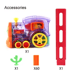 Offre spéciale Ensemble de <span class=keywords><strong>train</strong></span> <span class=keywords><strong>domino</strong></span> en plastique personnalisé Jouet éducatif pour enfants Ensembles de <span class=keywords><strong>train</strong></span> de rallye dominos automatiques créatifs Cadeau - Product Image 5