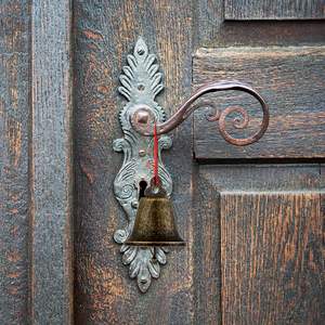 Lonceng sapi Vintage, Gantungan pintu kuda domba Grazing emas perak, lonceng banyak warna, unta anjing pertanian pedesaan - Product Image 4