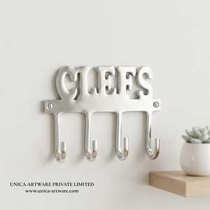 Clees Aluminum <b>Wall</b> Hook <b>Rack</b> Modern Handmade Metal <b>Key</b> Holder Coat Hook Organizer Decorative <b>Wall</b> Mounted Home Entryway - Product Image 1