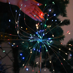 مصابيح ألعاب نارية مقاومة للماء من داندليون تعمل بالطاقة الشمسية صغيرة في الهواء الطلق لزينة عطلات الفناء ROHS - Product Image 4