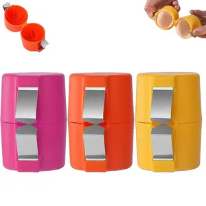 Ouvre-coquille d'oeuf en plastique <span class=keywords><strong>professionnel</strong></span> manuel séparateur d'oeuf filtre ouvre-oeuf cuisine outils de cuisson - Product Image 3