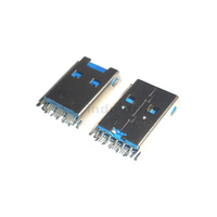 QZ BOM Nouveau connecteur USB 3.0/2.0 d'origine, type A mâle avec fente pour carte TF U3AM-01BK00LGF-01
