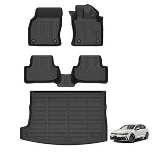 Tapetes para Coche 3D TPE para Todo Clima Mk8 Conducción a la Derecha y Alfombrillas Tipo Bandeja para <span class=keywords><strong>Maletero</strong></span> para Volkswagen VW Golf Mk8 2022-2024 - Product Image 1