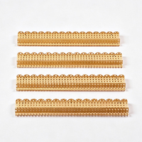 Supports dorés creux pour tuiles de Mahjong, 4 pièces, support en acrylique pour Mahjong américain, accessoires de table de jeu durables et résistants à l'eau