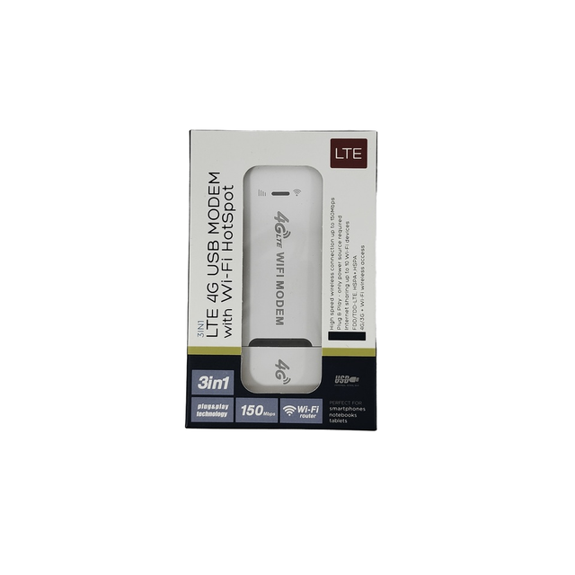 Portable 4G LTE USB Dongle Wireless Internet Card & Router Modem for Car Use