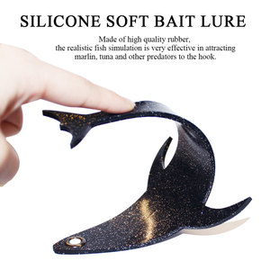 Kit de dragage à ailettes 36 pouces en acier inoxydable, ensemble de dragage à ailettes, leurres de dragage, matériel de pêche au thon, au requin et au marlin, appât <span class=keywords><strong>pour</strong></span> la pêche au gros gibier - Product Image 6