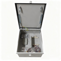 Caja de Transferencia de Cable Óptico de Acero Galvanizado para Interiores y Exteriores de 48 Núcleos, Caja de Cableado de Fibra Óptica con Conectores SC/FC/LC para Pared de Pasillo