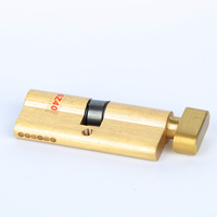 Cilindro de Cerradura de Embutir de Latón Macizo con Perfil Europeo, Apertura Simple y Doble con Llave Computarizada