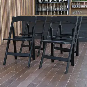 Portable Stackable Metal Black White Party Folding Chairs Wholesale Clear Resin Acrylic Outdoor Plastic Folding Chairs for Event