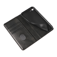 Étui portefeuille en cuir PU pour iPhone 7/8/SE3/SE2 - Housse avec support de téléphone, emplacements pour cartes, fermeture magnétique et coque antichoc