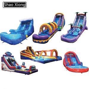 Ngoài trời Kid dành cho người lớn bên nhảy bouncy lâu đài trượt nước trượt <span class=keywords><strong>Inflatable</strong></span> trượt nước cho hồ bơi bơm hơi trượt nước - Product Image 3
