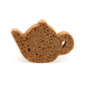 Éponge à vaisselle en coton de pulpe de bois naturelle, forme animale, marron, tampon de nettoyage pour cuisine - Product Image 3