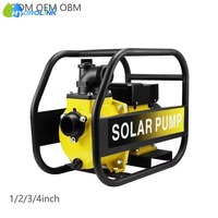 Pompe solaire 4 pouces 196V 2200W 3HP à haute pression et haut débit, auto-amorçante pour l'irrigation solaire au sol