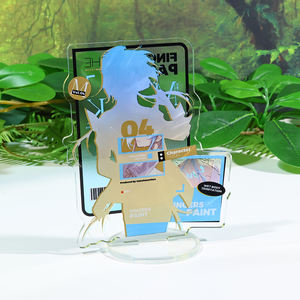 Personaje de acrílico transparente personalizado Standee, figuritas de Anime de dibujos animados, diseño de manualidades de plástico para fiesta de vacaciones - Product Image 2