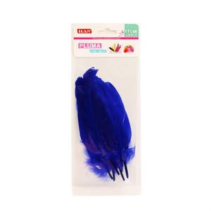 ILAN Pluma 17Cm Piume Blu Per Lavori Artigianali 6Pz - Product Image 1