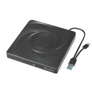 Harici Blu-ray sürücü USB 3.0 tip-c BD-R BD-ROM CD DVD brülör 3D yazar kaydedici optik sürücü dizüstü bilgisayar PC için