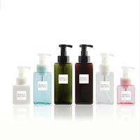 Bouteille à pompe 250/500ml, en plastique, PET, savon et mousse, 20 ml, pour le visage et les mains