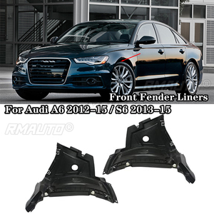 การเปลี่ยนคู่สำหรับ Audi A6 C7 2012-15 / S6 2013-15บังโคลนหน้าบังโคลนป้องกันกระเซ็น4G0853888C AU1243100 4G0853887C - Product Image 1