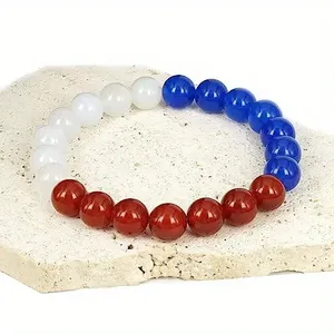 สร้อยข้อมือหินธรรมชาติ ลูกปัดแก้วหลากสี ดีไซน์เปลี่ยนแปลงได้ ยอดนิยม สั่งซื้อขั้นต่ำน้อย แผนการกำหนดราคาแบบแบ่งระดับ - Product Image 4